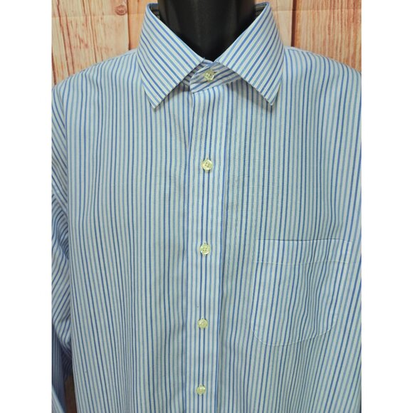 Brooks Brothers Regent Non-Iron Stripe Dress Shirt 17-34 - Large - Picture 3 of 6